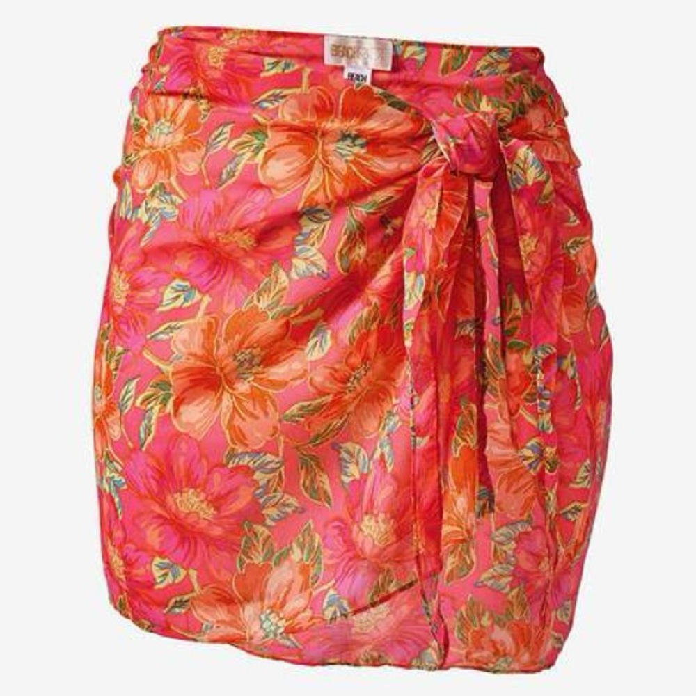 NWT Beach Riot Melanie Sarong/ Miami Peony